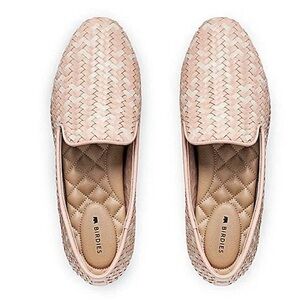 Birdies Starling Woven Flat in Pale Blush Basket Weave Woven